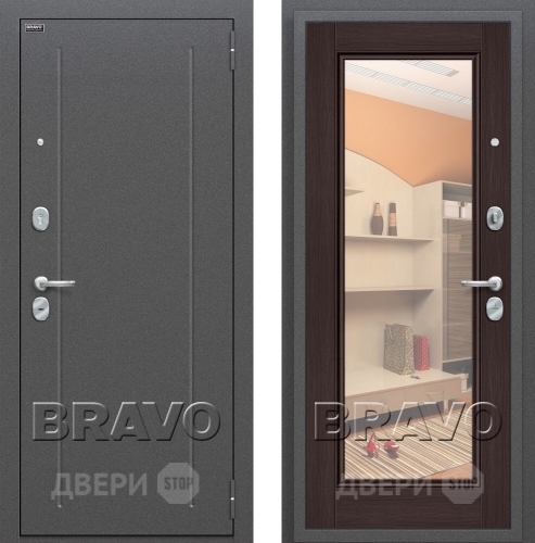 Входная металлическая Дверь Bravo Оптим Флэш Венге в Зеленоград