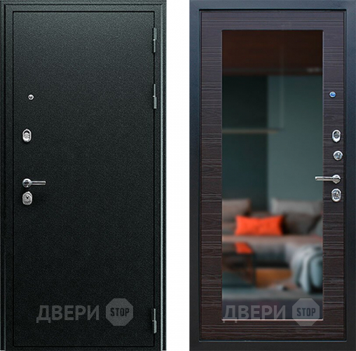 Входная металлическая Дверь АСД Next-1 с зеркалом Венге поперечный в Зеленоград