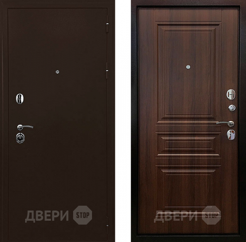 Входная металлическая Дверь Ратибор Рим 3К Орех бренди в Зеленоград