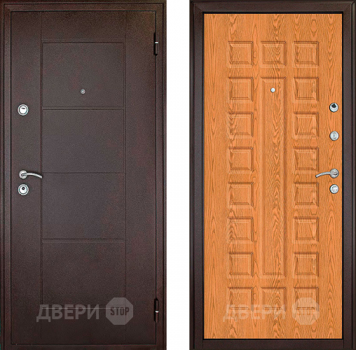 Входная металлическая Дверь Форпост Квадро Дуб золотой в Зеленоград