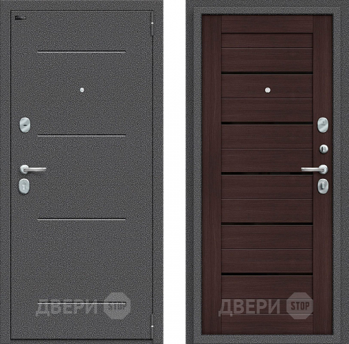 Входная металлическая Дверь Bravo Порта S-2 104/П22 Wenge Veralinga в Зеленоград