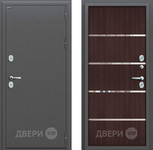Входная металлическая Дверь Bravo Оптим Термо 204 Wenge Veralinga в Зеленоград