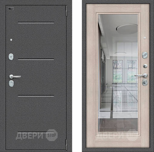 Дверь Bravo Porta S-2 104/П61 с зеркалом Капучино в Зеленоград