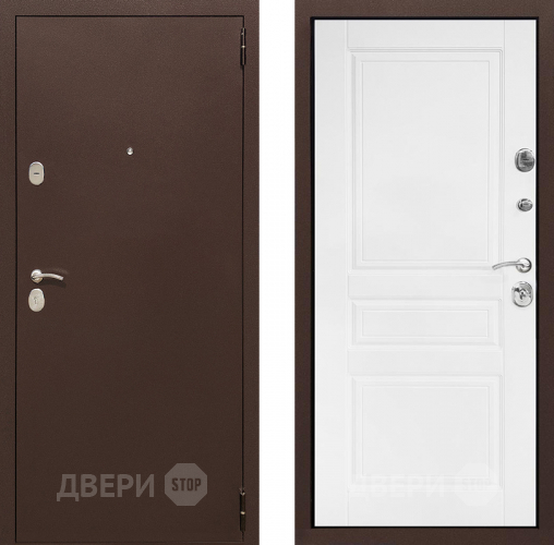 Входная металлическая Дверь Престиж Трио Белый матовый в Зеленоград