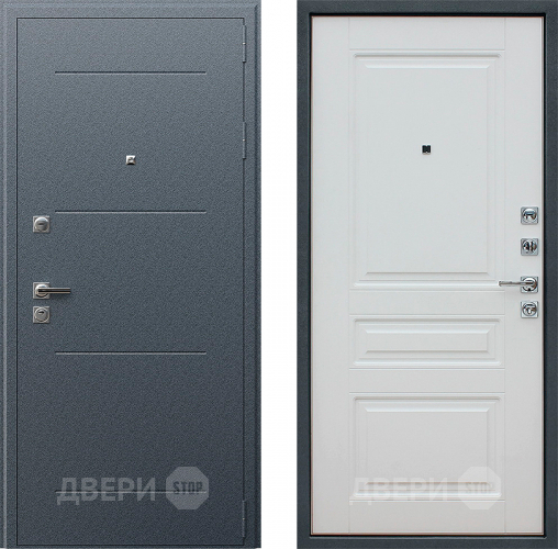 Входная металлическая Дверь АСД Техно XN 91 U Белый матовый в Зеленоград