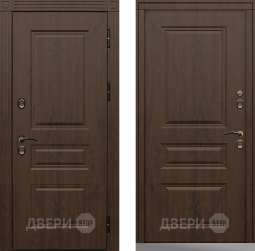 Дверь Сибирь Термо-Премиум темный дуб в Зеленоград