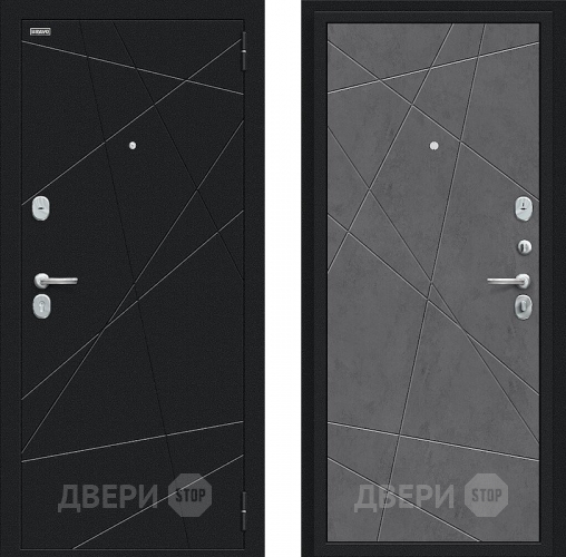 Входная металлическая Дверь Bravo Граффити-5 Букле черное/Slate Art в Зеленоград