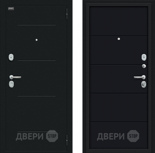 Дверь Bravo Граффити-1 Букле черное/Total Black в Зеленоград