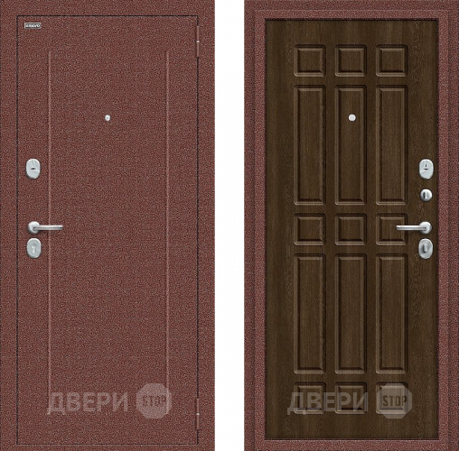 Дверь Bravo Любо Мини Антик медный/Dark Barnwood в Зеленоград