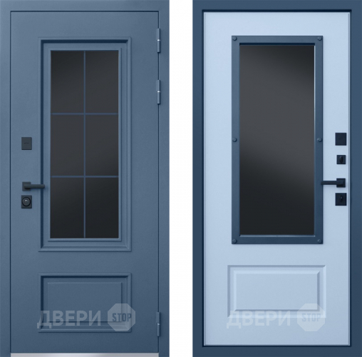 Дверь АСД Терморазрыв Эльбрус с окном и английской решеткой в Зеленоград