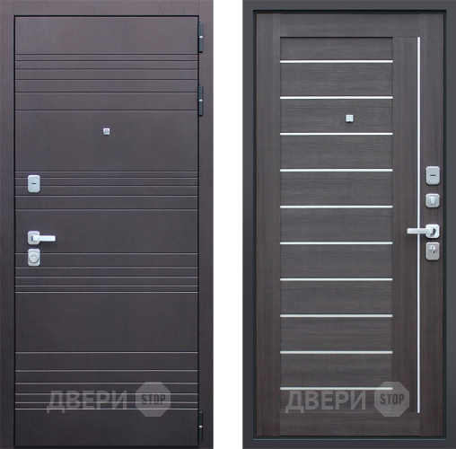 Входная металлическая Дверь АСД Дуэт Орех рифленый в Зеленоград