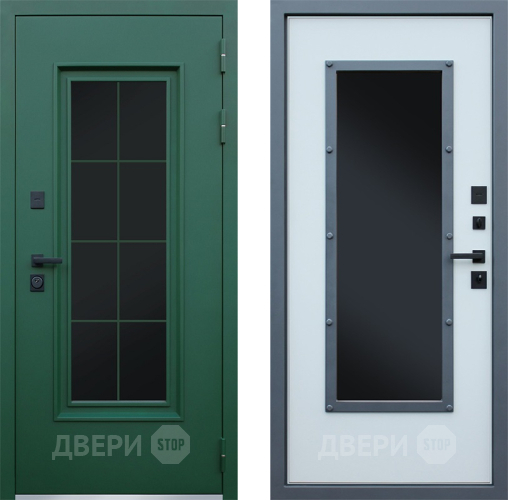 Входная металлическая Дверь АСД Терморазрыв Олимп с окном и английской решеткой в Зеленоград