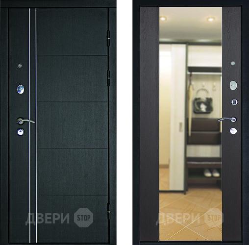 Дверь Дверной Континент Тепло - Люкс Зеркало Венге в Зеленоград
