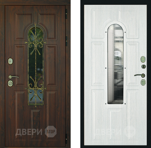 Входная металлическая Дверь Дверной Континент Лион Альберо Браш в Зеленоград
