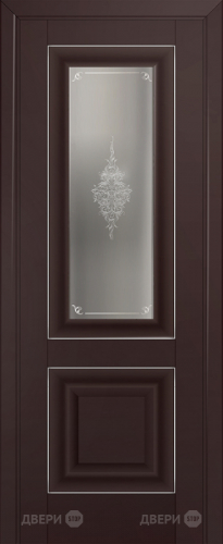 Межкомнатная дверь ProfilDoors 28U темно-коричневый (матовое, кристалл с узором) в Зеленоград