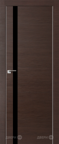 Межкомнатная дверь ProfilDoors 6Z венге кроскут (черный лак) в Зеленоград