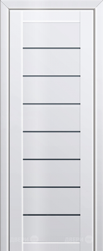 Межкомнатная дверь ProfilDoors 71L белый люкс (графит) в Зеленоград