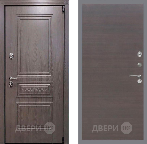 Входная металлическая Дверь Рекс (REX) Пренмиум-S GL венге поперечный в Зеленоград
