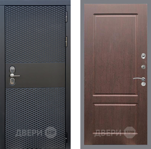 Входная металлическая Дверь Стоп БЛЭК CISA ФЛ-117 Орех премиум в Зеленоград
