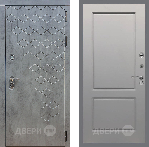 Входная металлическая Дверь Стоп БЕТОН ФЛ-117 Грей софт в Зеленоград