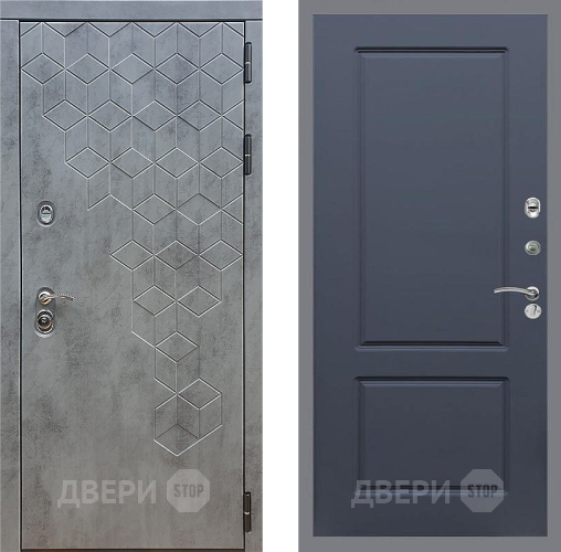 Дверь Стоп БЕТОН ФЛ-117 Силк титан в Зеленоград