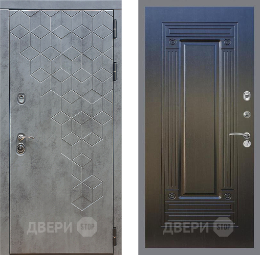 Входная металлическая Дверь Стоп БЕТОН ФЛ-4 Венге в Зеленоград
