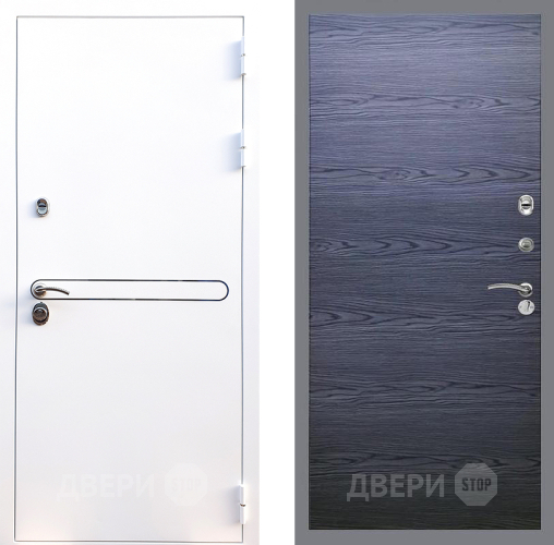 Дверь Стоп Лайн Вайт Гладкая Дуб тангенальный черный в Зеленоград