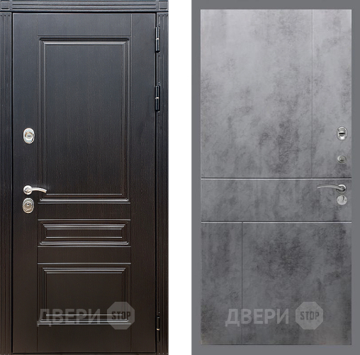 Дверь Стоп МЕГАПОЛИС ФЛ-290 Бетон темный в Зеленоград