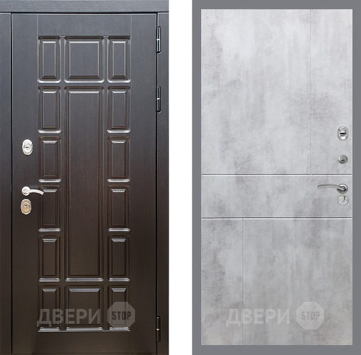 Входная металлическая Дверь Стоп НЬЮ ЙОРК ФЛ-290 Бетон светлый в Зеленоград