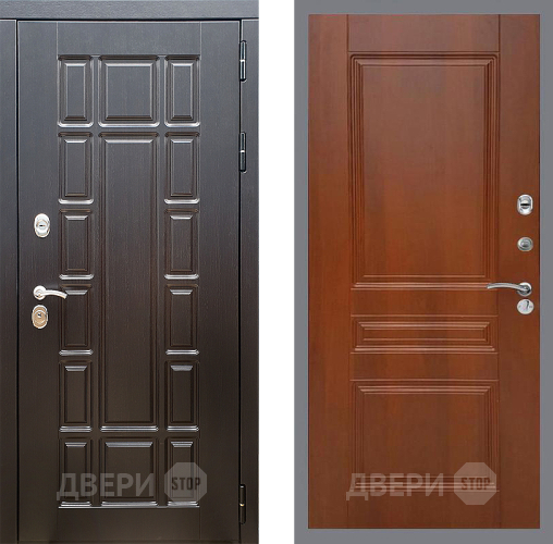 Входная металлическая Дверь Стоп НЬЮ ЙОРК ФЛ-243 Итальянский орех в Зеленоград