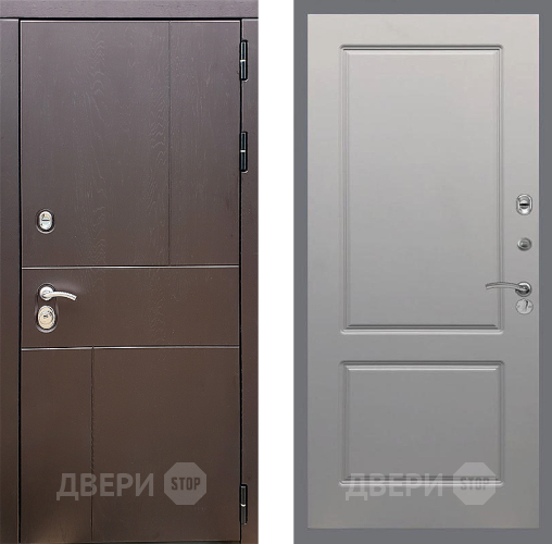Входная металлическая Дверь Стоп УРБАН ФЛ-117 Грей софт в Зеленоград