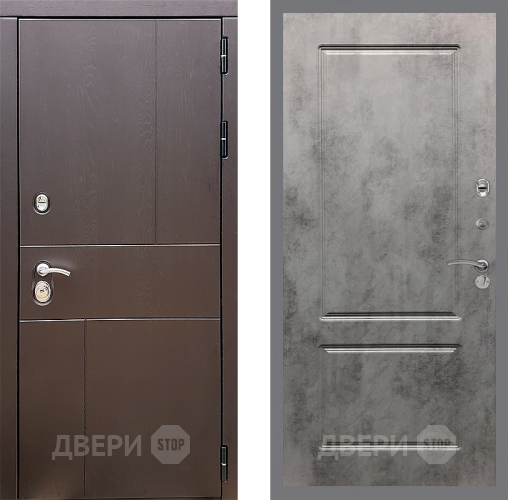 Дверь Стоп УРБАН ФЛ-117 Бетон темный в Зеленоград