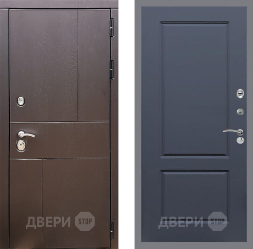 Входная металлическая Дверь Стоп УРБАН ФЛ-117 Силк титан в Зеленоград