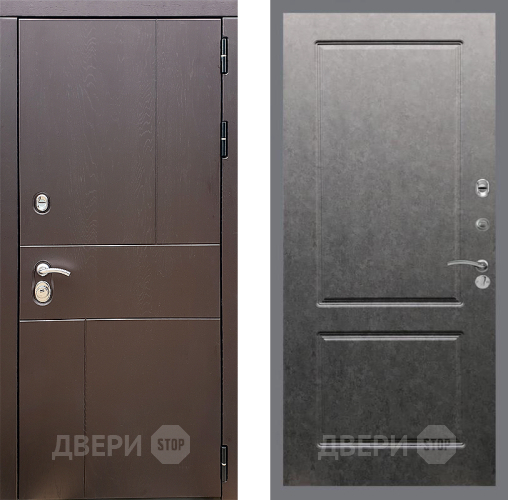 Входная металлическая Дверь Стоп УРБАН ФЛ-117 Штукатурка графит в Зеленоград
