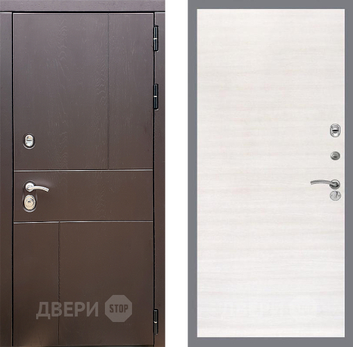 Входная металлическая Дверь Стоп УРБАН Гладкая Акация светлая в Зеленоград