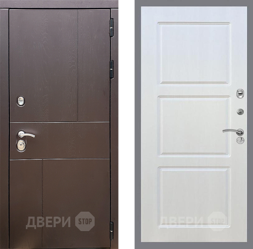 Входная металлическая Дверь Стоп УРБАН ФЛ-3 Лиственница беж в Зеленоград