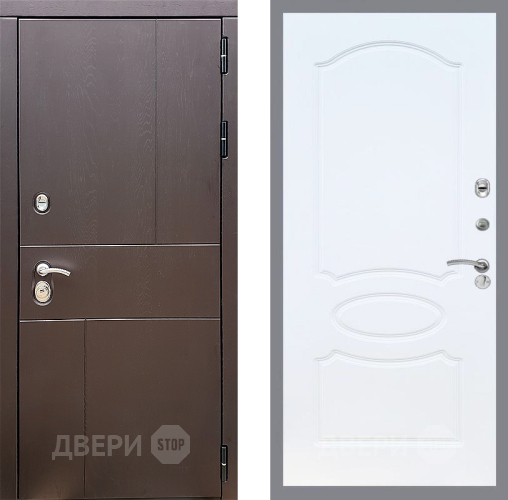 Дверь Стоп УРБАН ФЛ-128 Белый ясень в Зеленоград