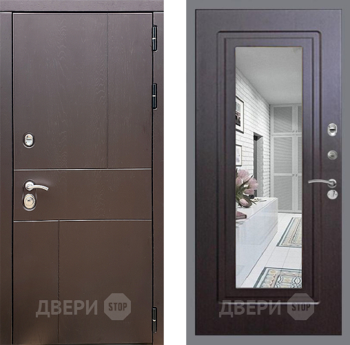Дверь Стоп УРБАН Зеркало ФЛ-120 Венге в Зеленоград