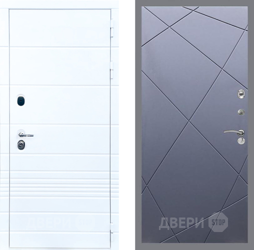 Входная металлическая Дверь Стоп ТРЕНДО ФЛ-291 Силк титан в Зеленоград