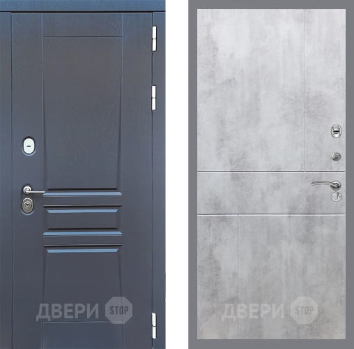 Дверь Стоп ПЛАТИНУМ ФЛ-290 Бетон светлый в Зеленоград