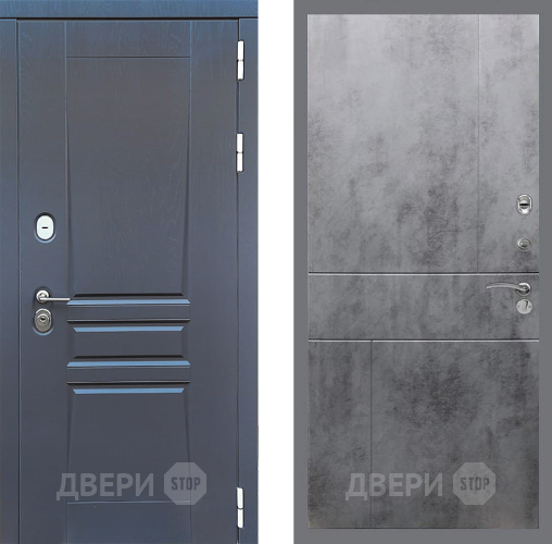 Входная металлическая Дверь Стоп ПЛАТИНУМ ФЛ-290 Бетон темный в Зеленоград