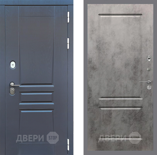 Входная металлическая Дверь Стоп ПЛАТИНУМ ФЛ-117 Бетон темный в Зеленоград