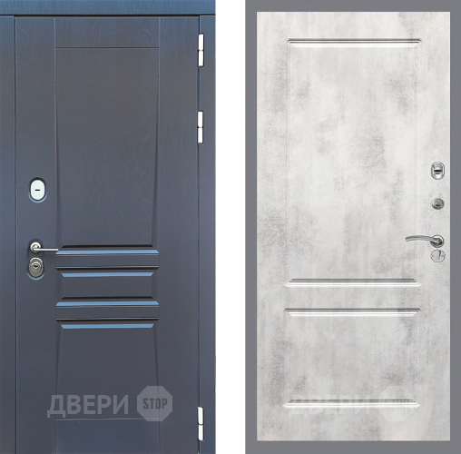 Входная металлическая Дверь Стоп ПЛАТИНУМ ФЛ-117 Бетон светлый в Зеленоград