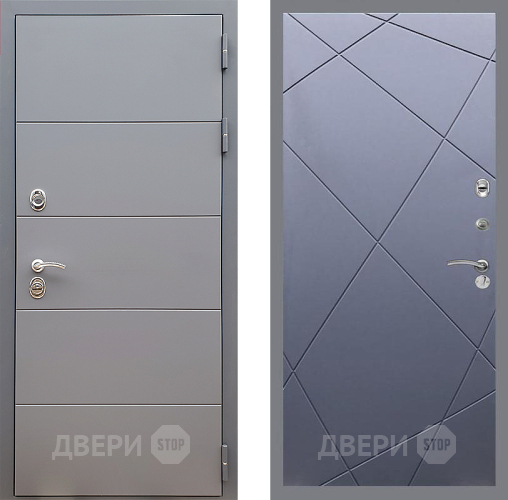 Дверь Стоп АРТ ГРАФИТ ФЛ-291 Силк титан в Зеленоград