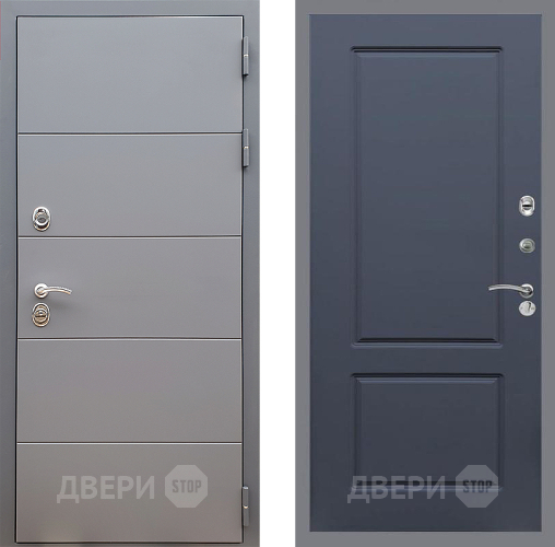 Входная металлическая Дверь Стоп АРТ ГРАФИТ ФЛ-117 Силк титан в Зеленоград