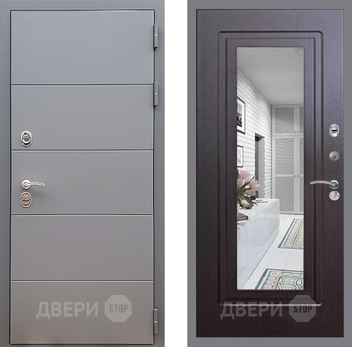 Дверь Стоп АРТ ГРАФИТ Зеркало ФЛ-120 Венге в Зеленоград
