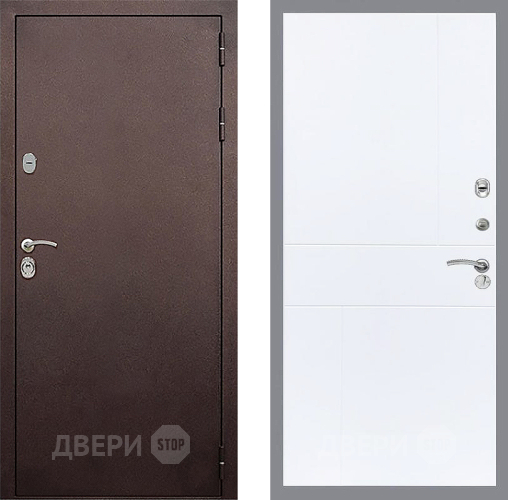 Входная металлическая Дверь Стоп КЛАССИК Медь ФЛ-290 Силк Сноу в Зеленоград