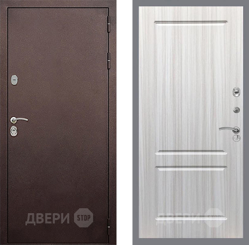 Входная металлическая Дверь Стоп КЛАССИК Медь ФЛ-117 Сандал белый в Зеленоград