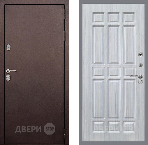 Входная металлическая Дверь Стоп КЛАССИК Медь ФЛ-33 Сандал белый в Зеленоград