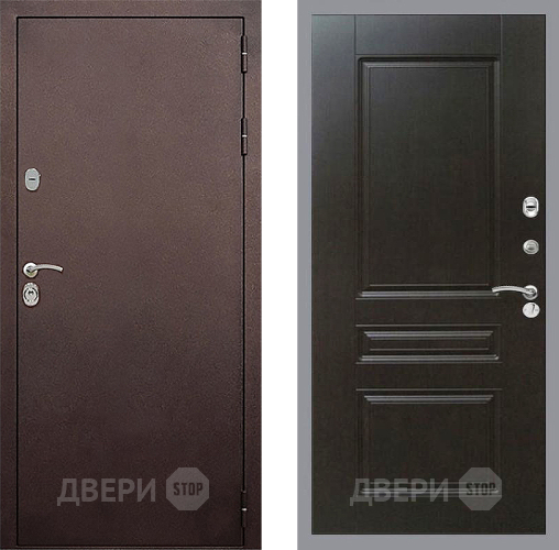 Входная металлическая Дверь Стоп КЛАССИК Медь ФЛ-243 Венге в Зеленоград